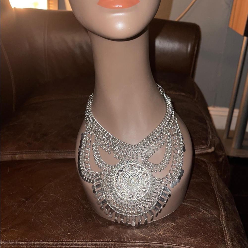 Silver Statement Necklace
